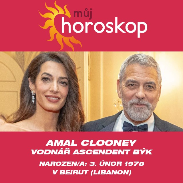 Astrologické postřehy Amal Clooneyové o Vodnářích