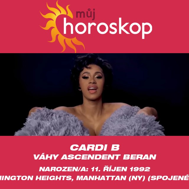 Zkoumání vlastností zvěrokruhu Vah podle Cardi B