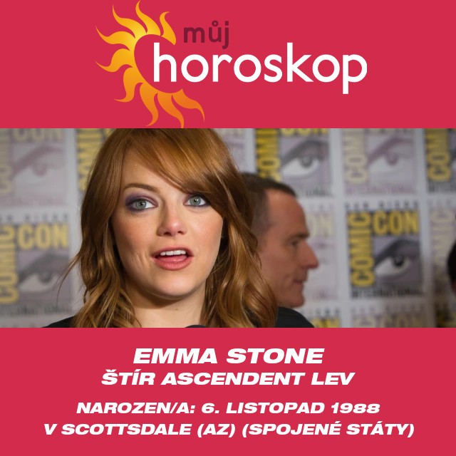 Astrologický portrét Emmy Stoneové - znamení Štíra