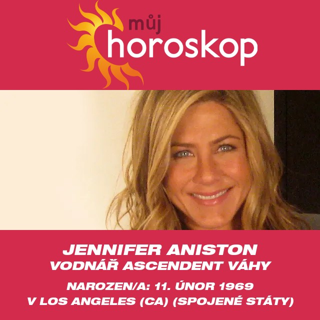 Astrologický profil Vodnáře Jennifer Anistonové