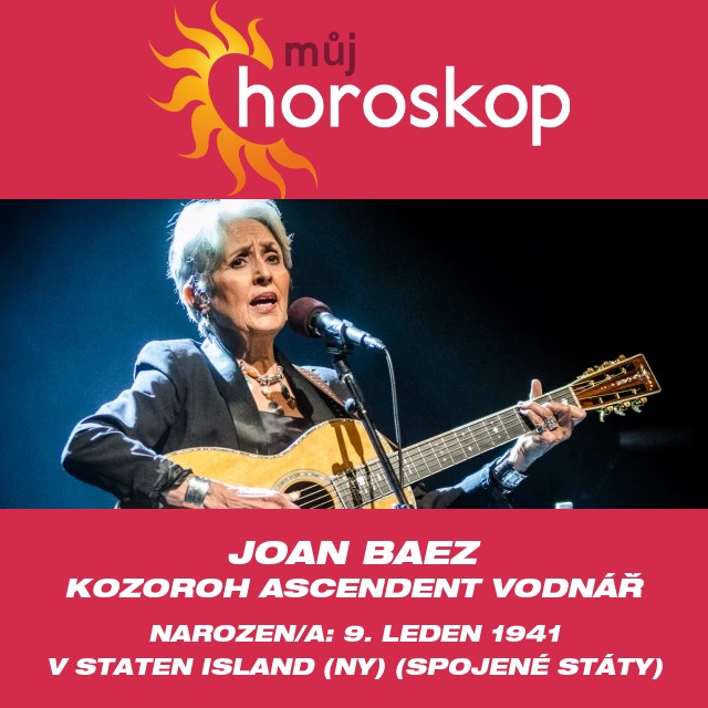 Astrologické postřehy Kozoroha od Joan Baez