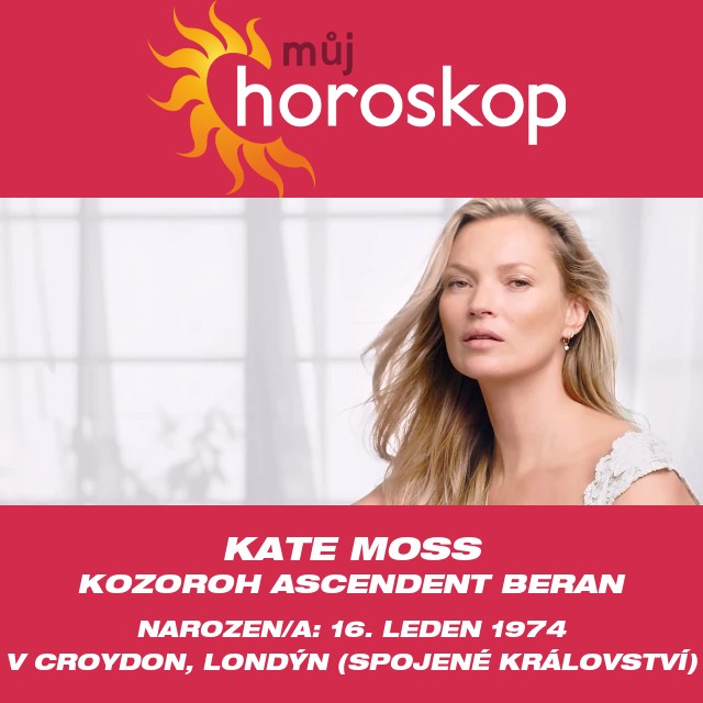 Porozumění Kate Moss jako Kozorohové hvězdě