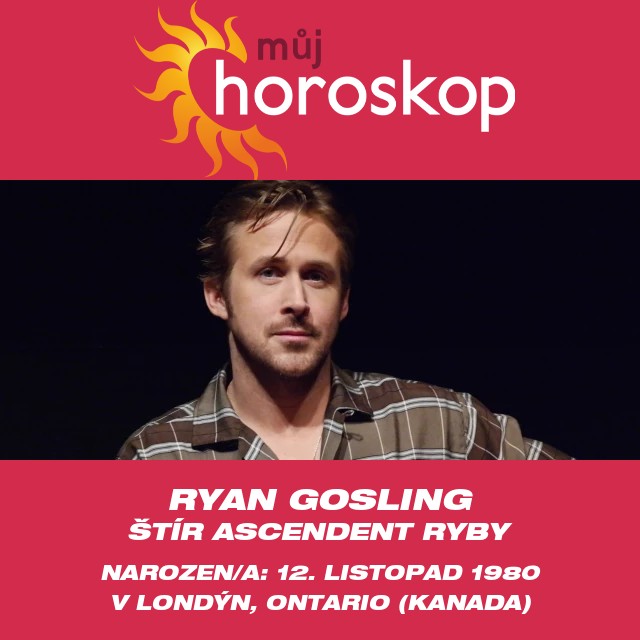 Ryan Gosling: Astrologická tajemství znamení Štíra