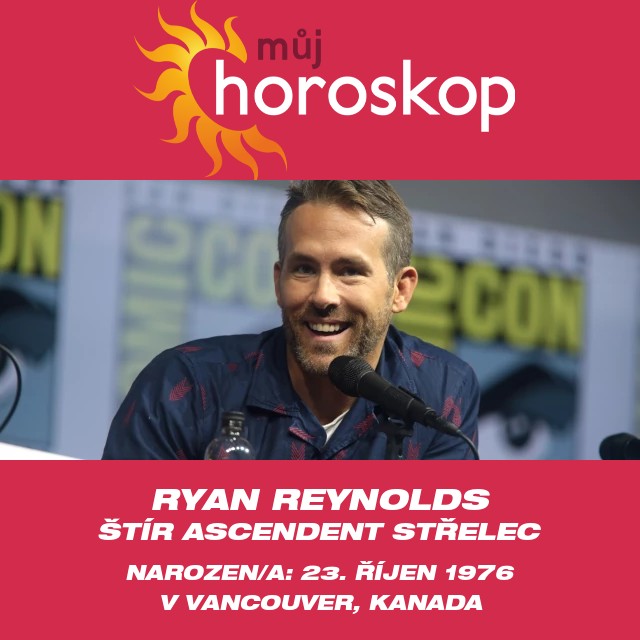 Ryan Reynolds a jeho vlastnosti podle astrologie Štíra