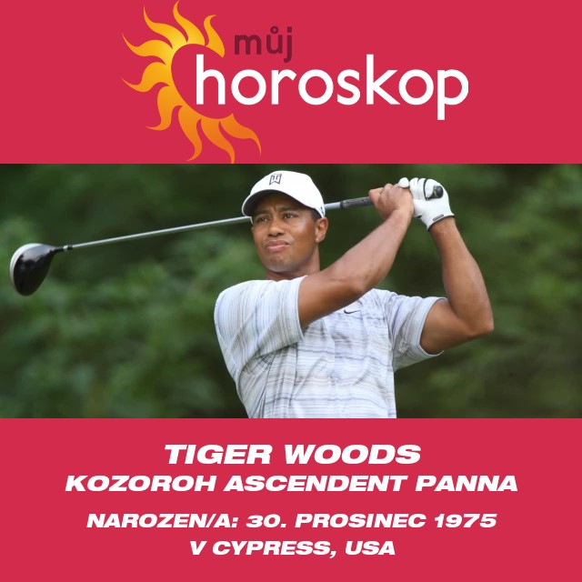 Astrologie Tiger Woods: Spojení s Kozorohem